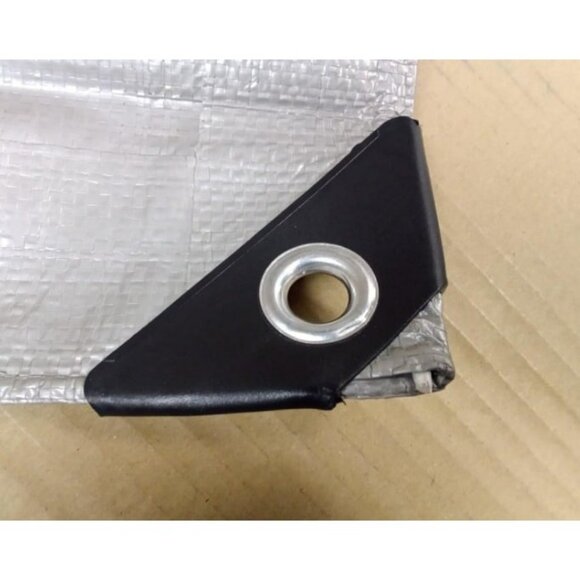 All Weather 100% Waterproof Heavy Duty Tarp 5 Mil UV Temperature Resistant 6'x8' - Picture 3 of 4